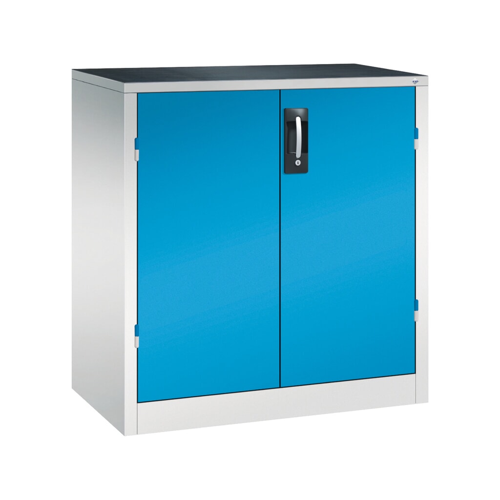 Armoire pour charges lourdes C+P avec 1 tablette, H x l x P 1 000 x 930 x 500 mm, gris clair, bleu clair Illustration du produit: Armoire pour charges lourdes C+P avec 1 tablette, H x l x P 1 000 x 930 x 500 mm, gris clair, bleu clair