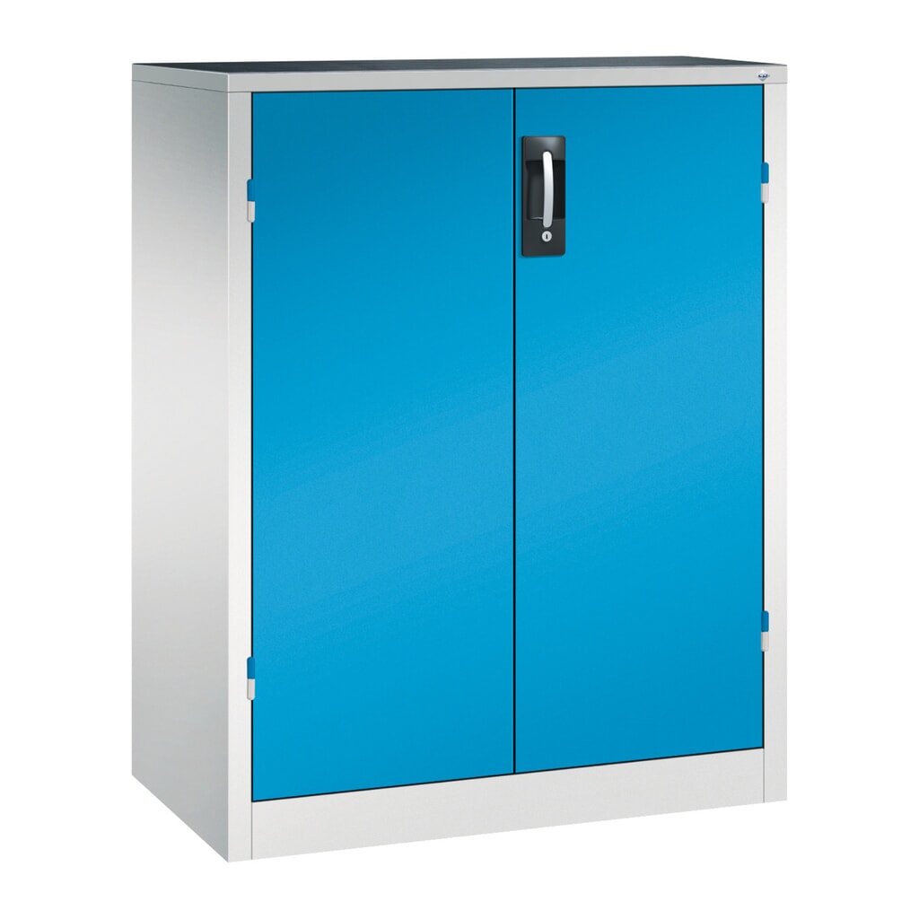 Armoire pour charges lourdes C+P avec 2 tablettes, H x l x P 1 200 x 930 x 500 mm, gris clair, bleu clair Illustration du produit: Armoire pour charges lourdes C+P avec 2 tablettes, H x l x P 1 200 x 930 x 500 mm, gris clair, bleu clair