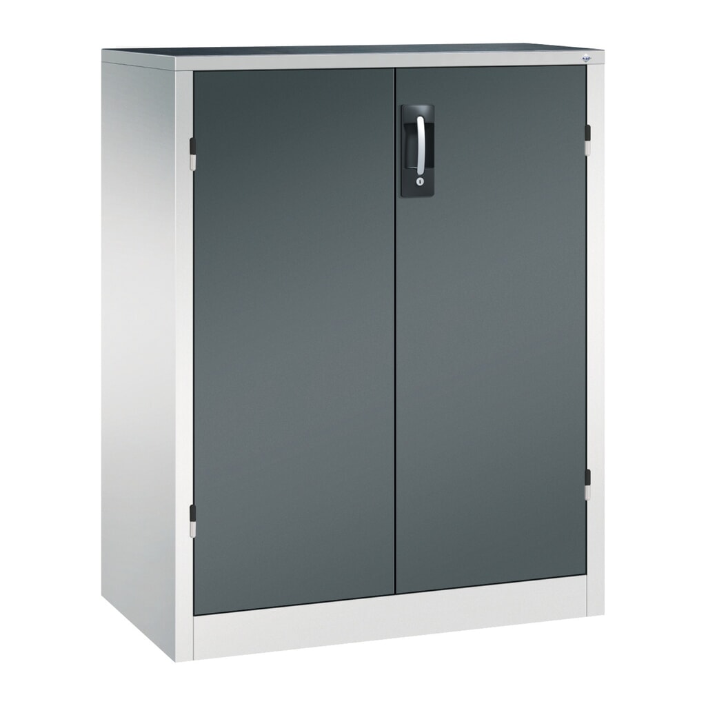 Armoire pour charges lourdes C+P avec 2 tablettes, H x l x P 1 200 x 930 x 500 mm, gris clair, gris anthracite Illustration du produit: Armoire pour charges lourdes C+P avec 2 tablettes, H x l x P 1 200 x 930 x 500 mm, gris clair, gris anthracite