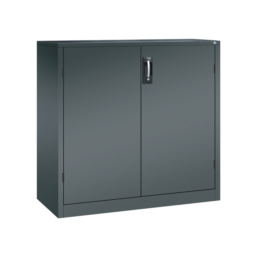 Illustration du produit: Armoire pour charges lourdes C+P avec 2 tablettes, H x l x P 1 200 x 1 200 x 500 mm, gris anthracite, gris anthracite