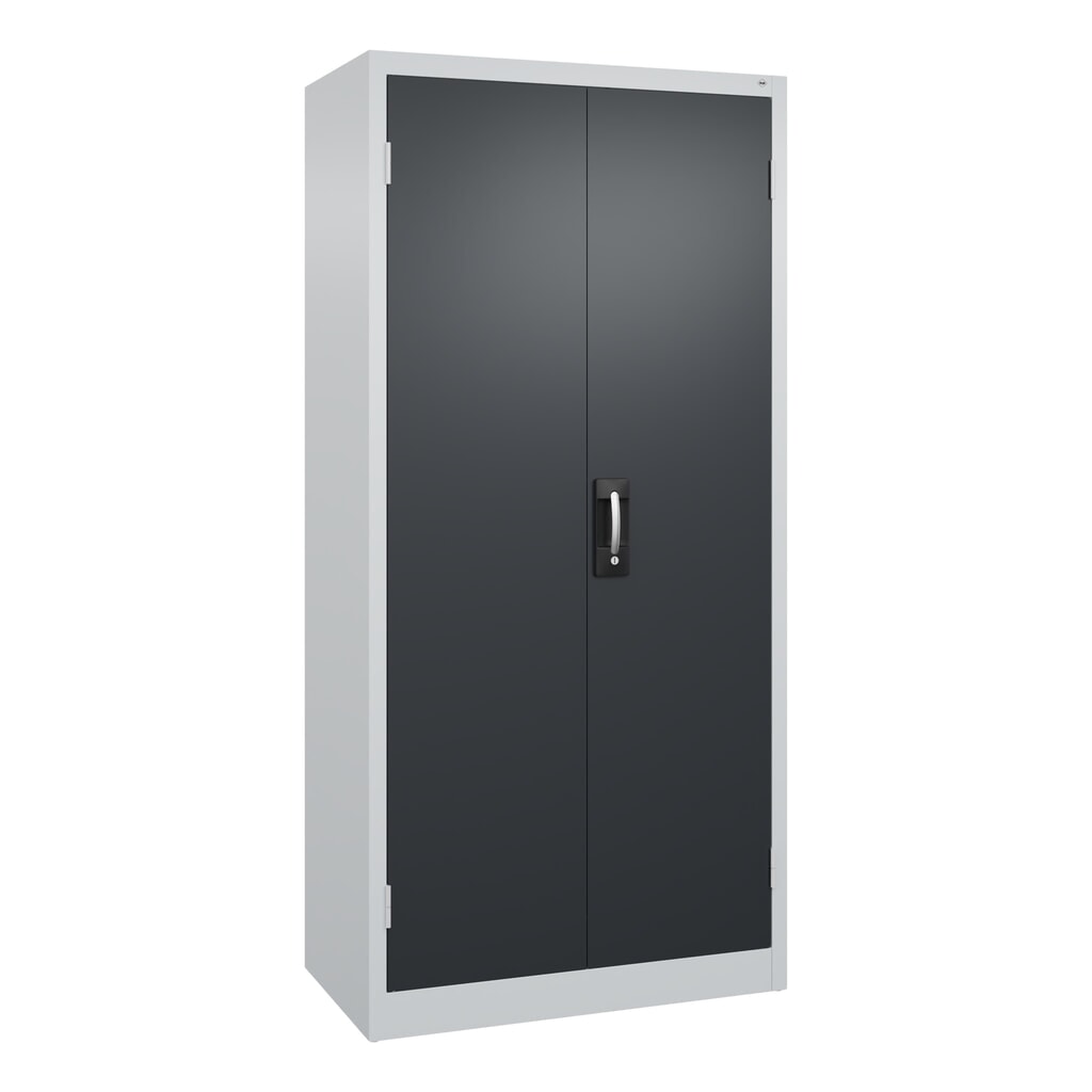 Armoire pour charges lourdes C+P avec 4 tablettes, H x l x P 1 950 x 930 x 500 mm, gris clair, gris noir Illustration du produit: Armoire pour charges lourdes C+P avec 4 tablettes, H x l x P 1 950 x 930 x 500 mm, gris clair, gris noir