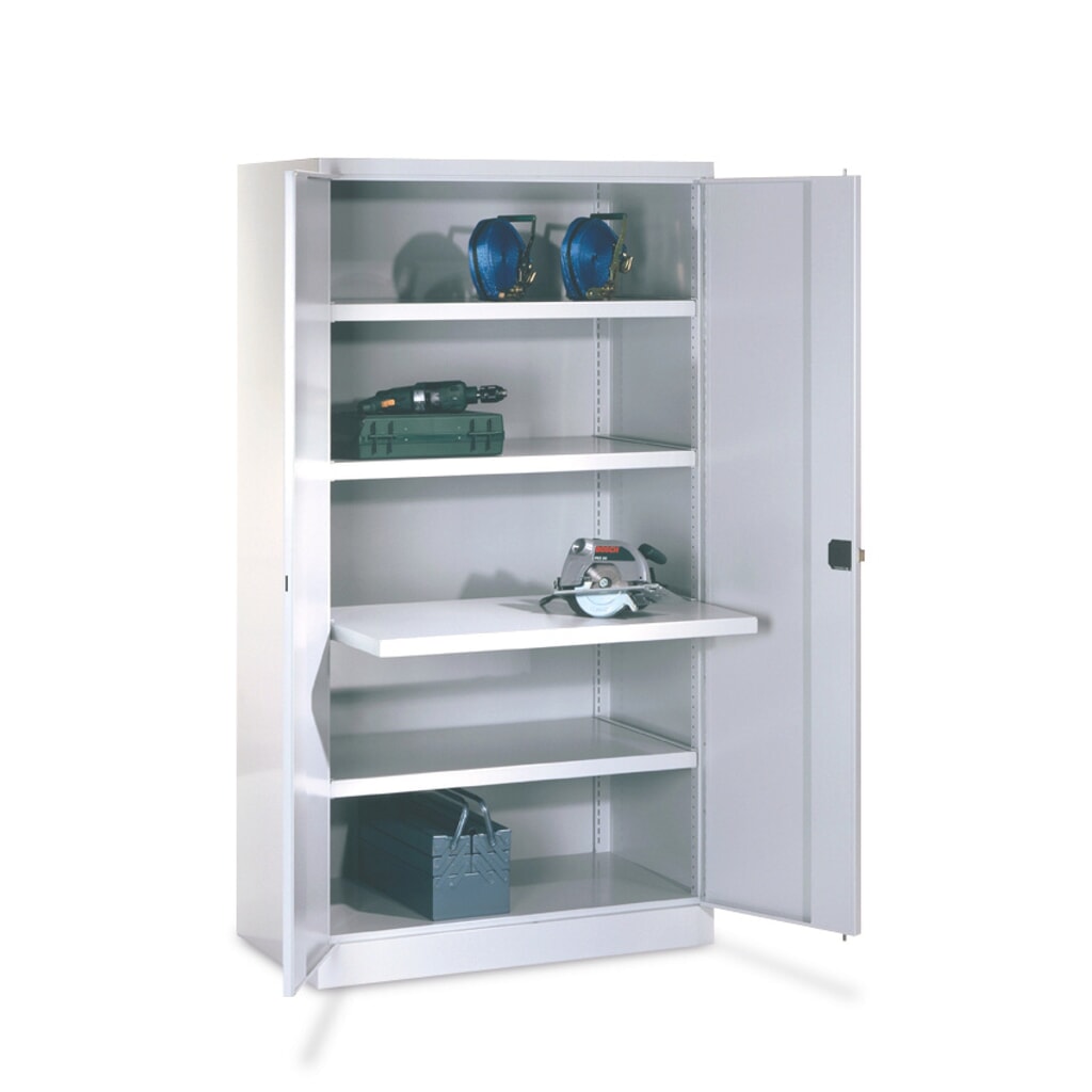 Armoire pour charges lourdes PAVOY Premium, 3 tablettes + tiroirs 3 x 175 mm, gris clair, gris clair N° de l'image du produit 3 : Armoire pour charges lourdes PAVOY Premium, 3 tablettes + tiroirs 3 x 175 mm, gris clair, gris clair