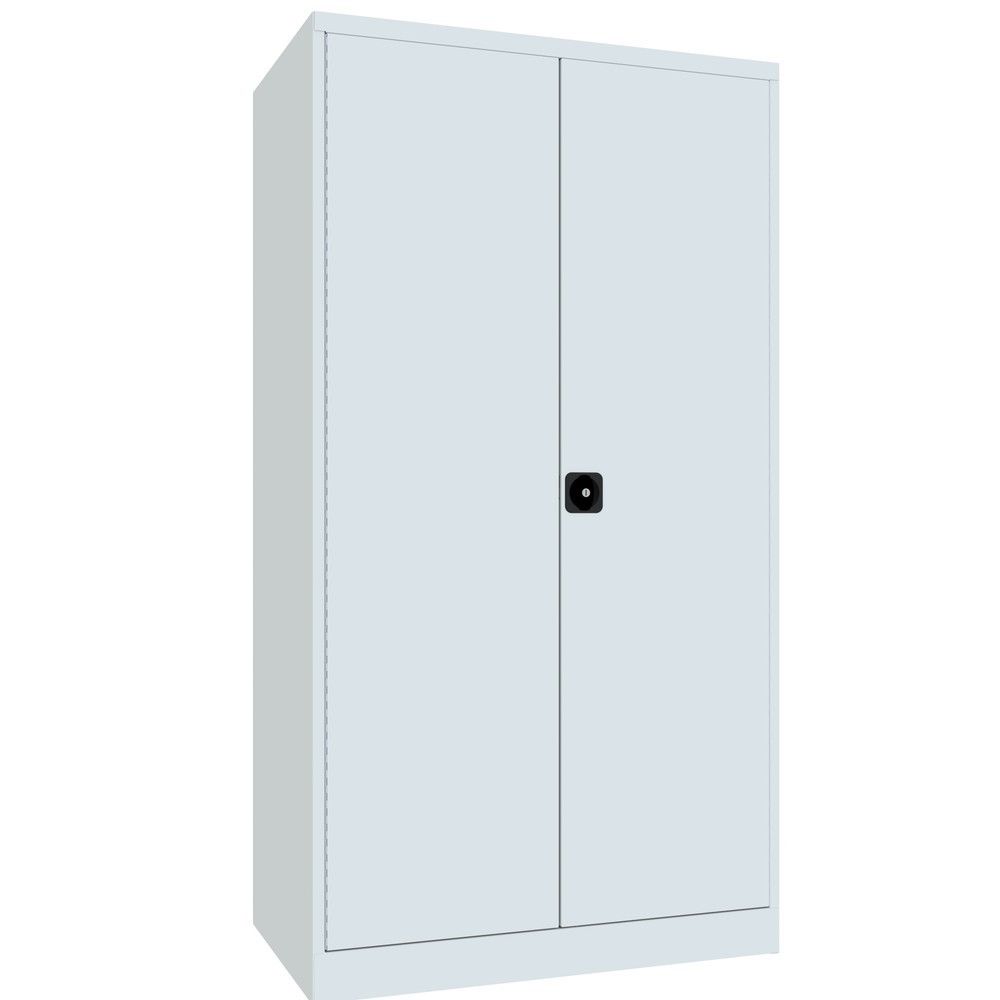 Numéro de l'image du produit 2: Armoire pour charges lourdes PAVOY Premium avec paroi intermédiaire, 8 tablettes, gris clair, gris clair