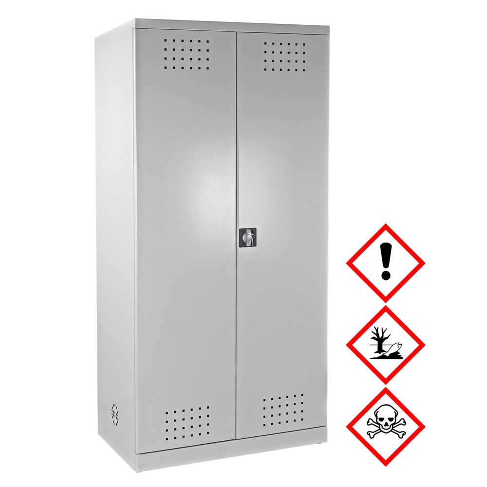 Numéro de l'image du produit 2: Armoire pour produits chimiques et phytosanitaires BASIC, HxlxP 1.920 x 920 x 580 mm, 4 cuves de rétention