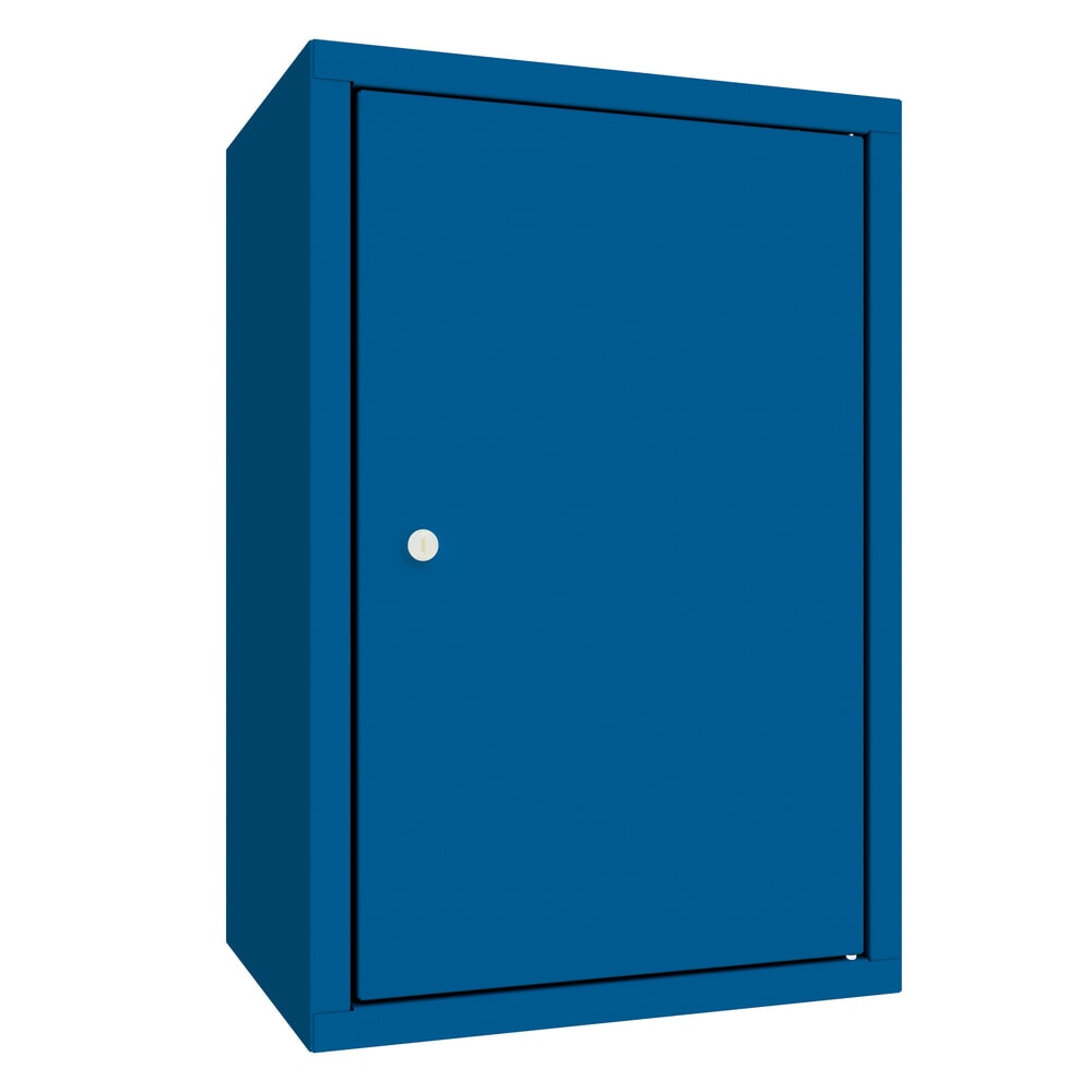 Illustration du produit: Armoire suspendue PAVOY, H x l x P 600 x 400 x 300 mm, paroi arrière perforée, bleu gentiane, bleu gentiane