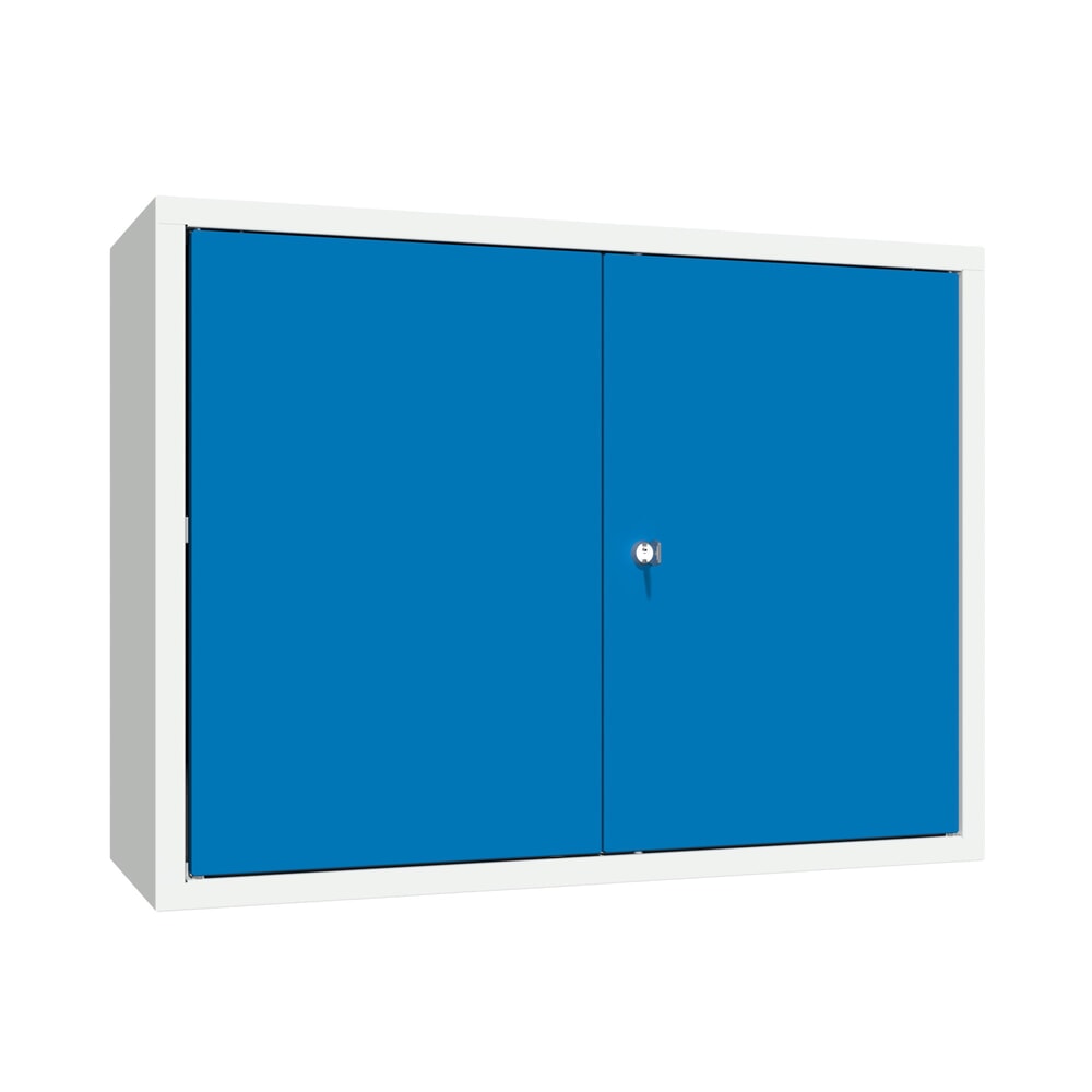Numéro de l'image du produit 1: Armoire suspendue PAVOY, H x l x P 600 x 800 x 300 mm, bleu gentiane, gris clair
