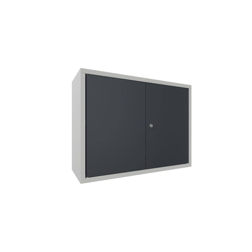 Numéro de l'image du produit 2: Armoire suspendue PAVOY, H x l x P 600 x 800 x 300 mm, gris anthracite, gris clair