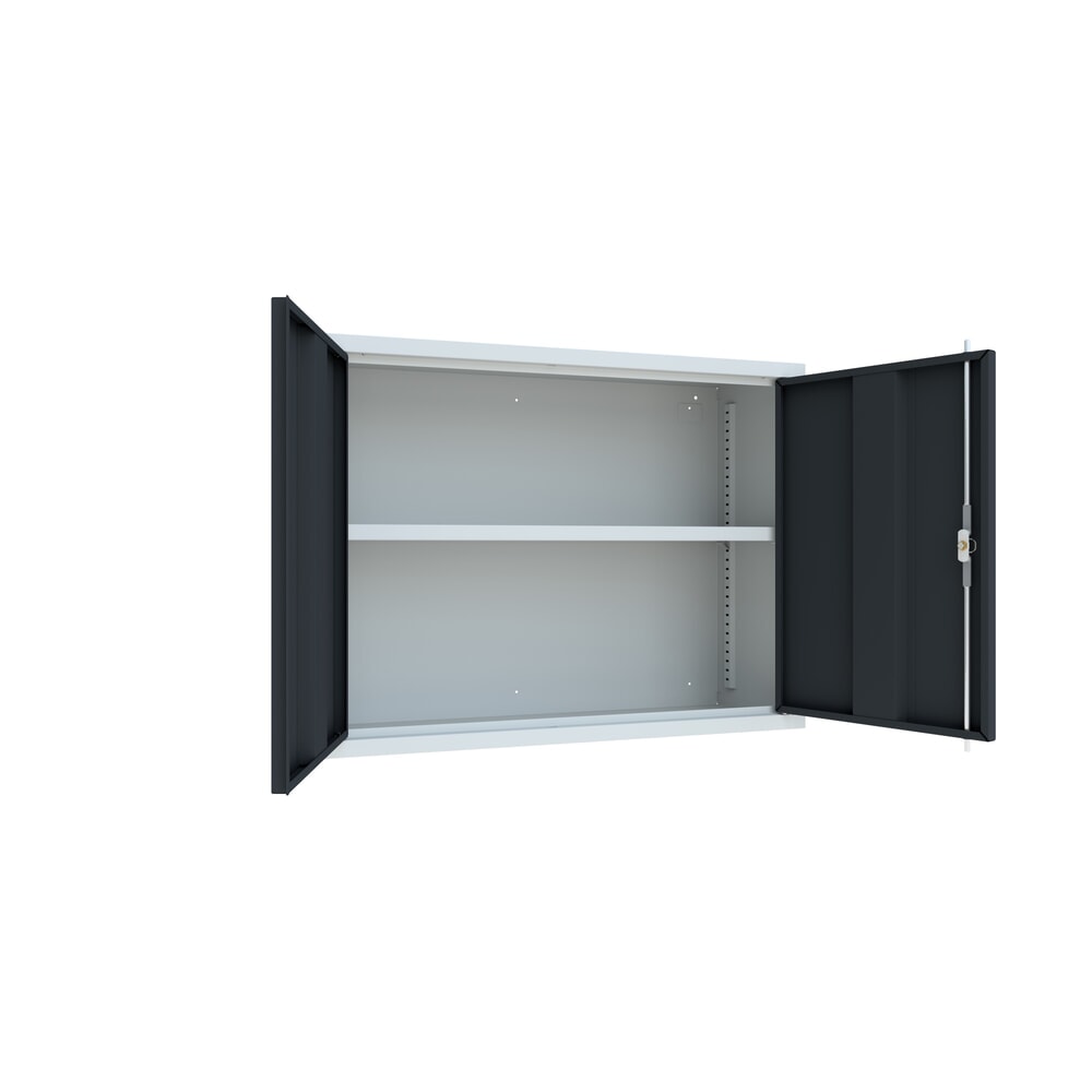 Numéro de l'image du produit 3: Armoire suspendue PAVOY, H x l x P 600 x 800 x 300 mm, gris anthracite, gris clair
