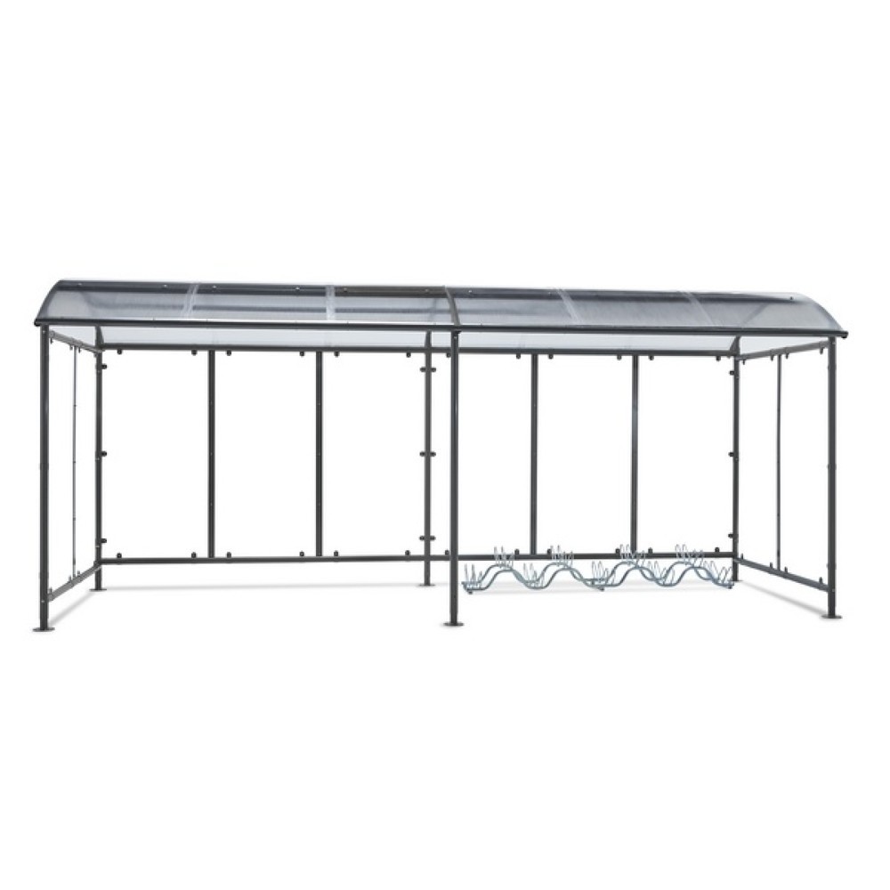 N° de l'image du produit 3 : MOTTEZ Abri vélos dôme à fixer sur l'abri de base