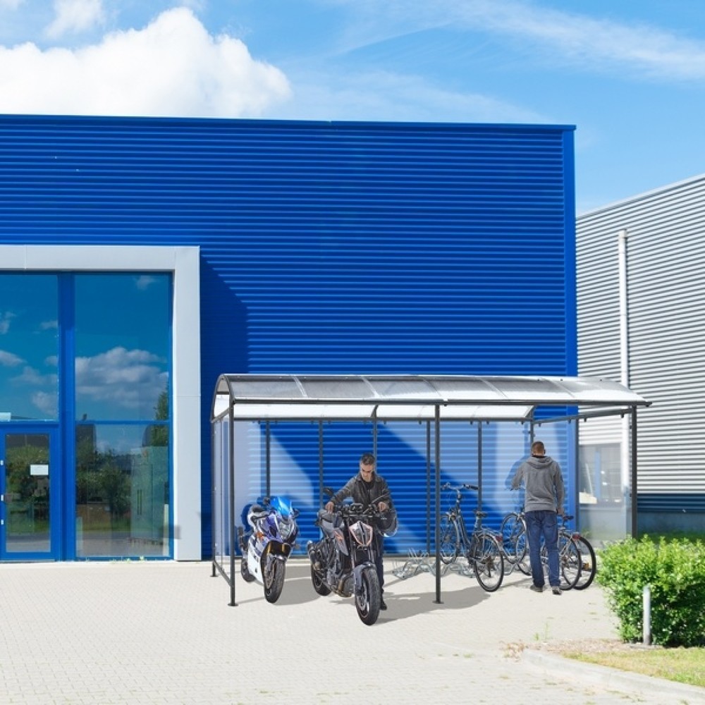 N° de l'image du produit 6 : MOTTEZ Abri vélos dôme à fixer sur l'abri de base