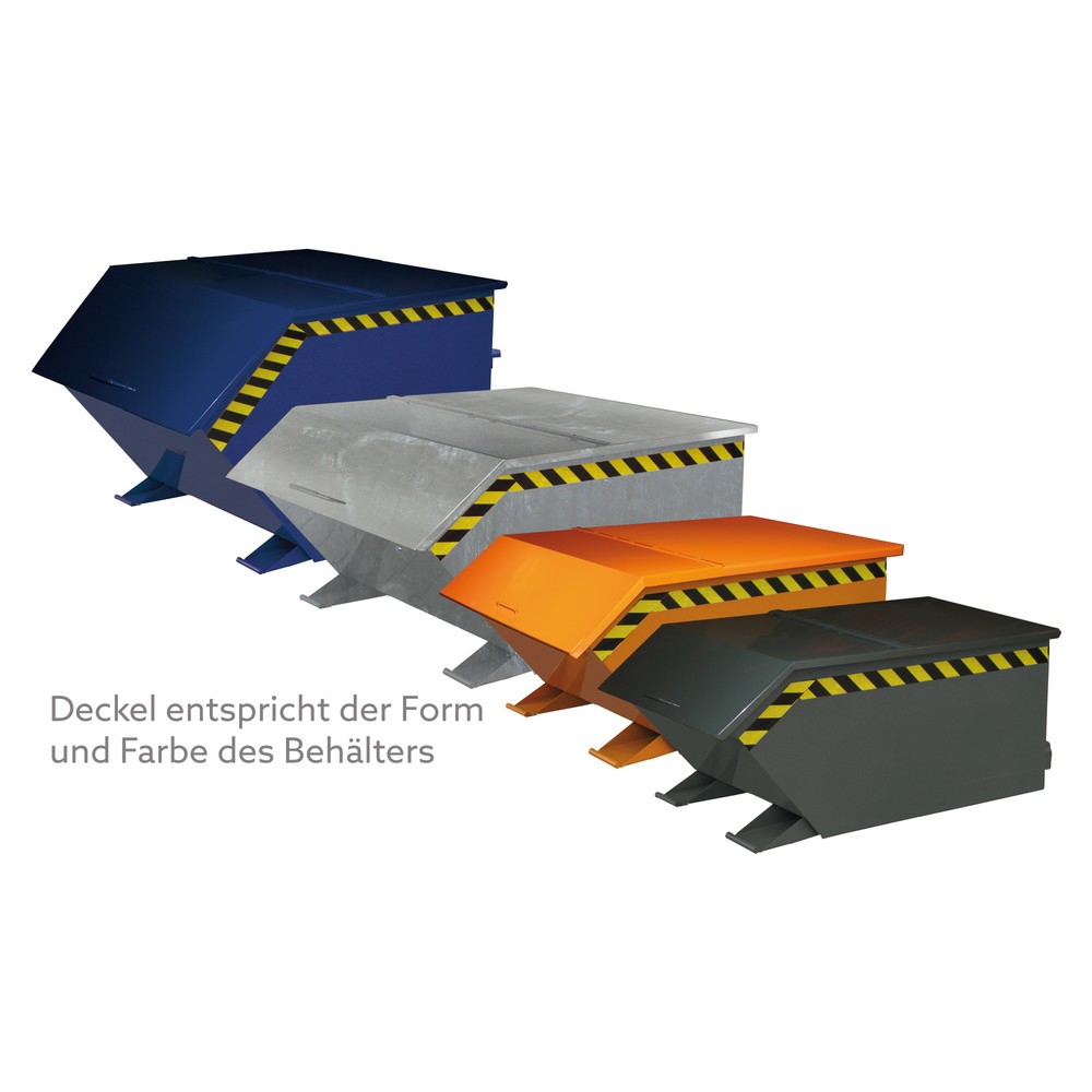 Illustration du produit: Eichinger® Couvercle pour benne à fond basculant en version conique, volume 0,5 m³