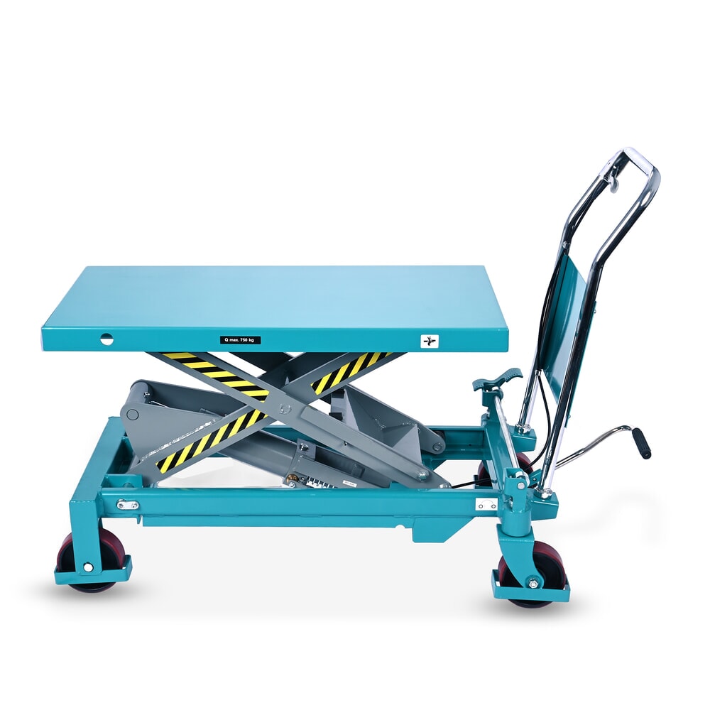 N° de l'image du produit 14 : Chariot à table élévatrice à ciseaux Ameise®, arceau fixe, capacité de charge 750 kg, 1 000 x 510 mm