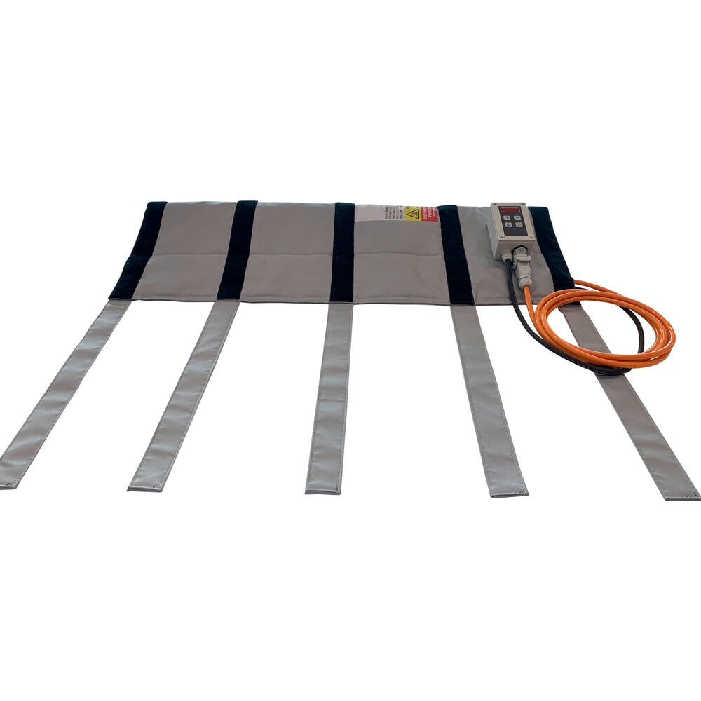 N° de l'image du produit 2 : Kuhlmann enveloppe chauffante pour câble haute tension, 230 V avec régulateur de température 0 - 90 °C, 750 W, longueur 1 m