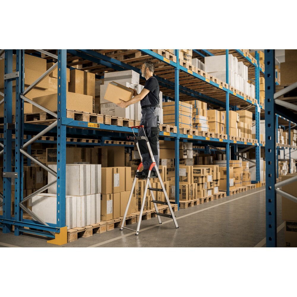 N° de l'image du produit 7 : Escabeau double à marches Hailo TopLine, hauteur de travail 0,85 m