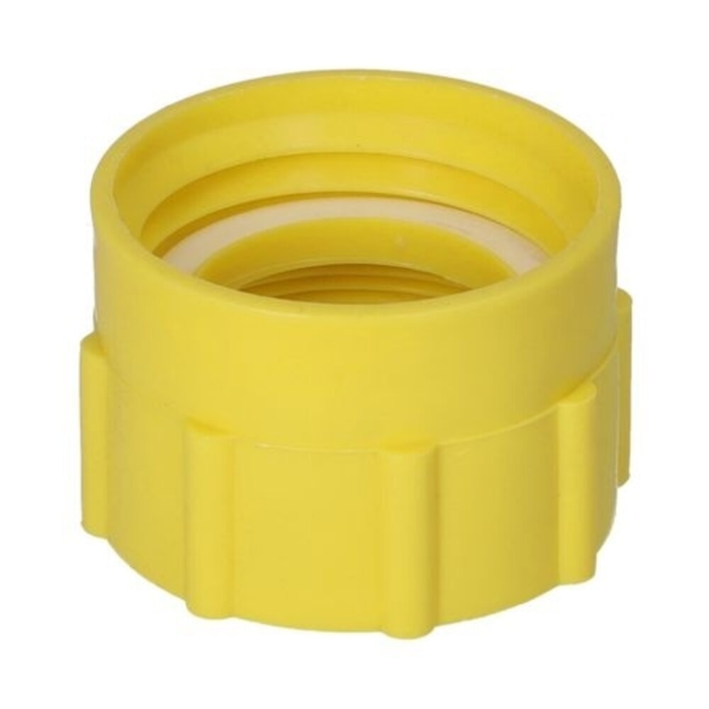 N° de l'image du produit 1 : Denios adaptateur fileté de 2 pouces fin (l) vers DIN 61 / 31 (l), jaune