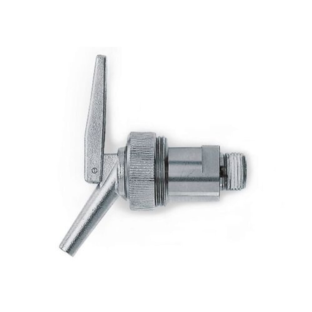 N° de l'image du produit 1 : Denios robinet doseur de précision à fermeture automatique en acier inoxydable, diamètre du filetage 3/4 pouces