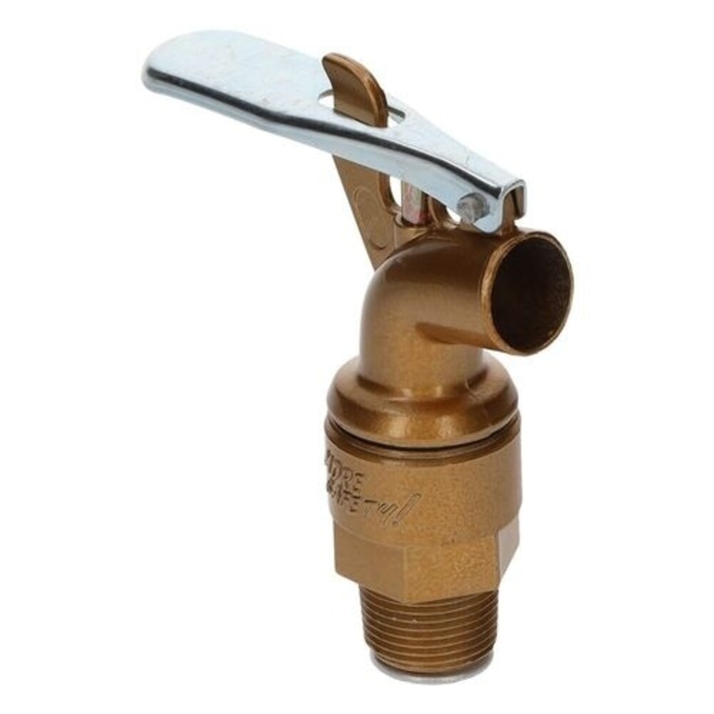 N° de l'image du produit 1 : Denios robinet doseur de précision à fermeture automatique en zinc moulé sous pression, diamètre du filetage 3/4 pouce