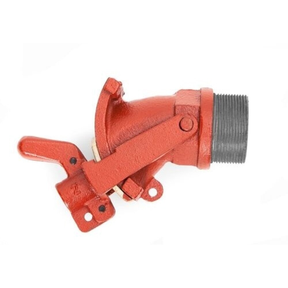 N° de l'image du produit 1 : Denios robinet de fût en fonte avec plaque de verrouillage en laiton, diamètre du filetage 2 pouces