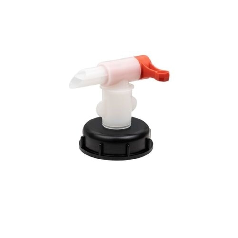 N° de l'image du produit 1 : Denios robinet de vidange pour récipients en plastique H 71, filetage Ø 72 mm