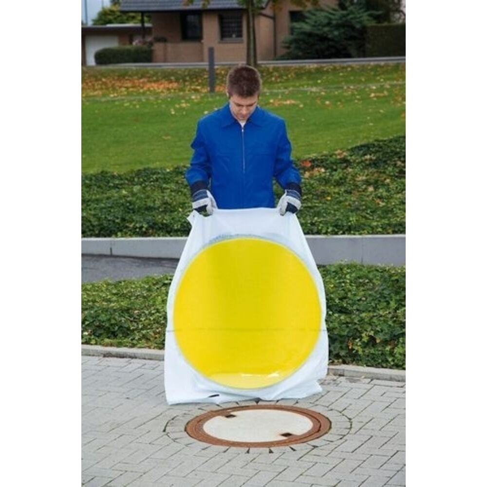 N° de l'image du produit 1 : Denios tapis d’étanchéité de protection des canalisations, forme ronde, hauteur 8 mm, Ø 450 mm