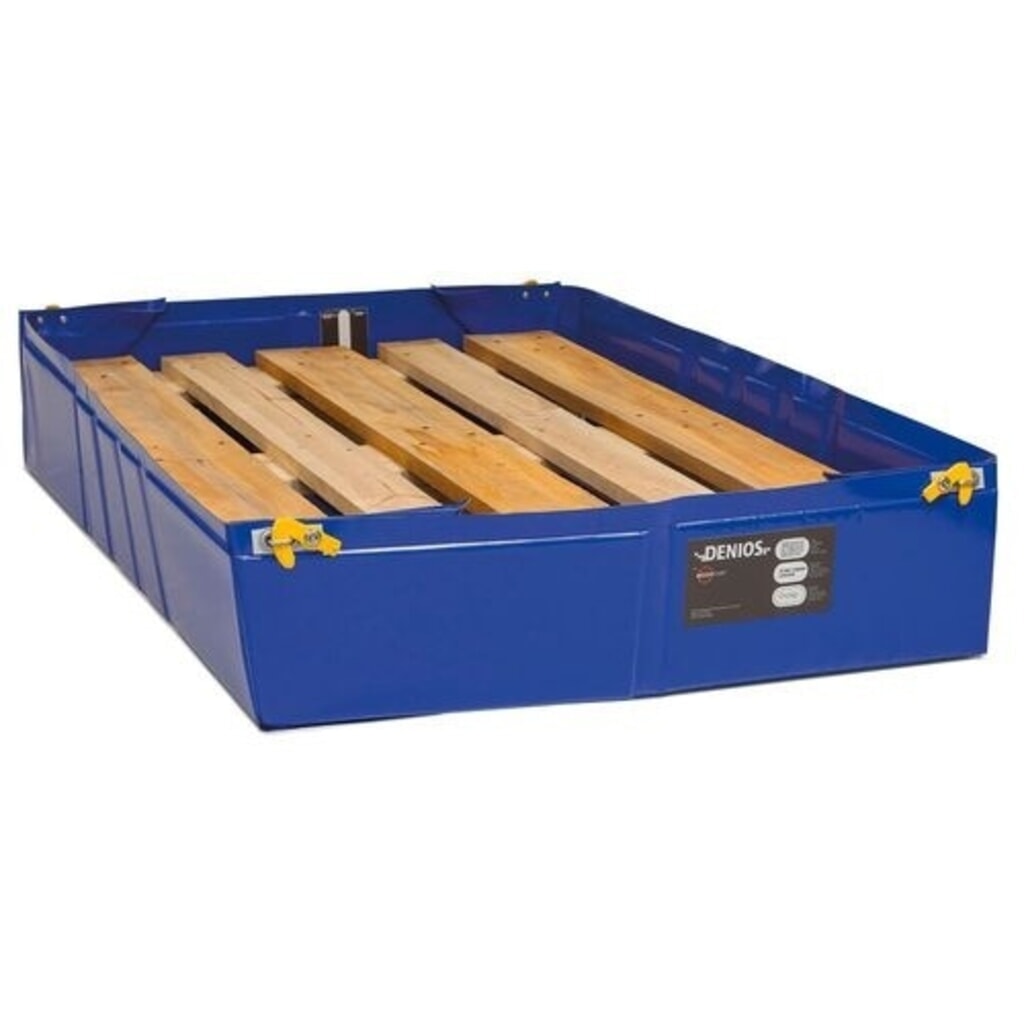 Denios bac de rétention réutilisable pliable en plastique, volume de 25 l, H x l x P 125 x 350 x 700 mm Illustration du produit: Denios bac de rétention réutilisable pliable en plastique, volume de 25 l, H x l x P 125 x 350 x 700 mm