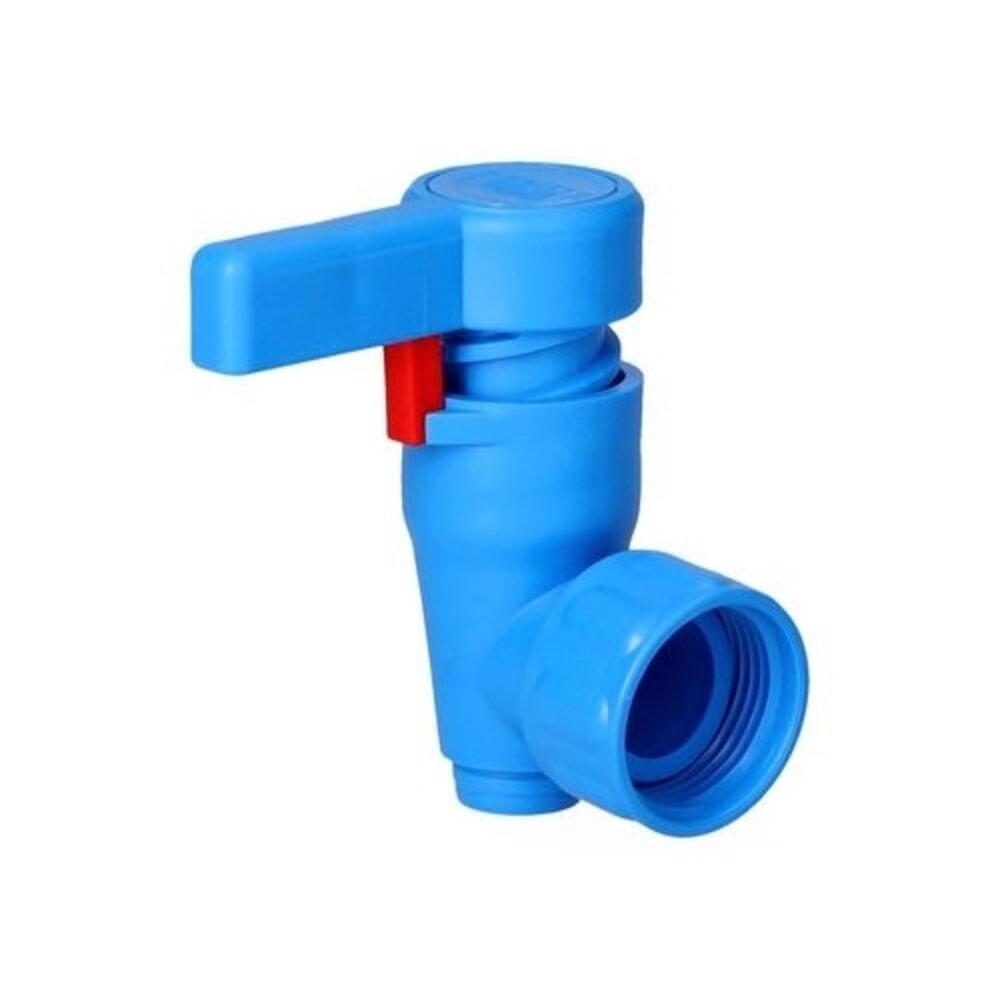 N° de l'image du produit 1 : Robinet de vidange pour bidons Denios compacts et à large ouverture, court