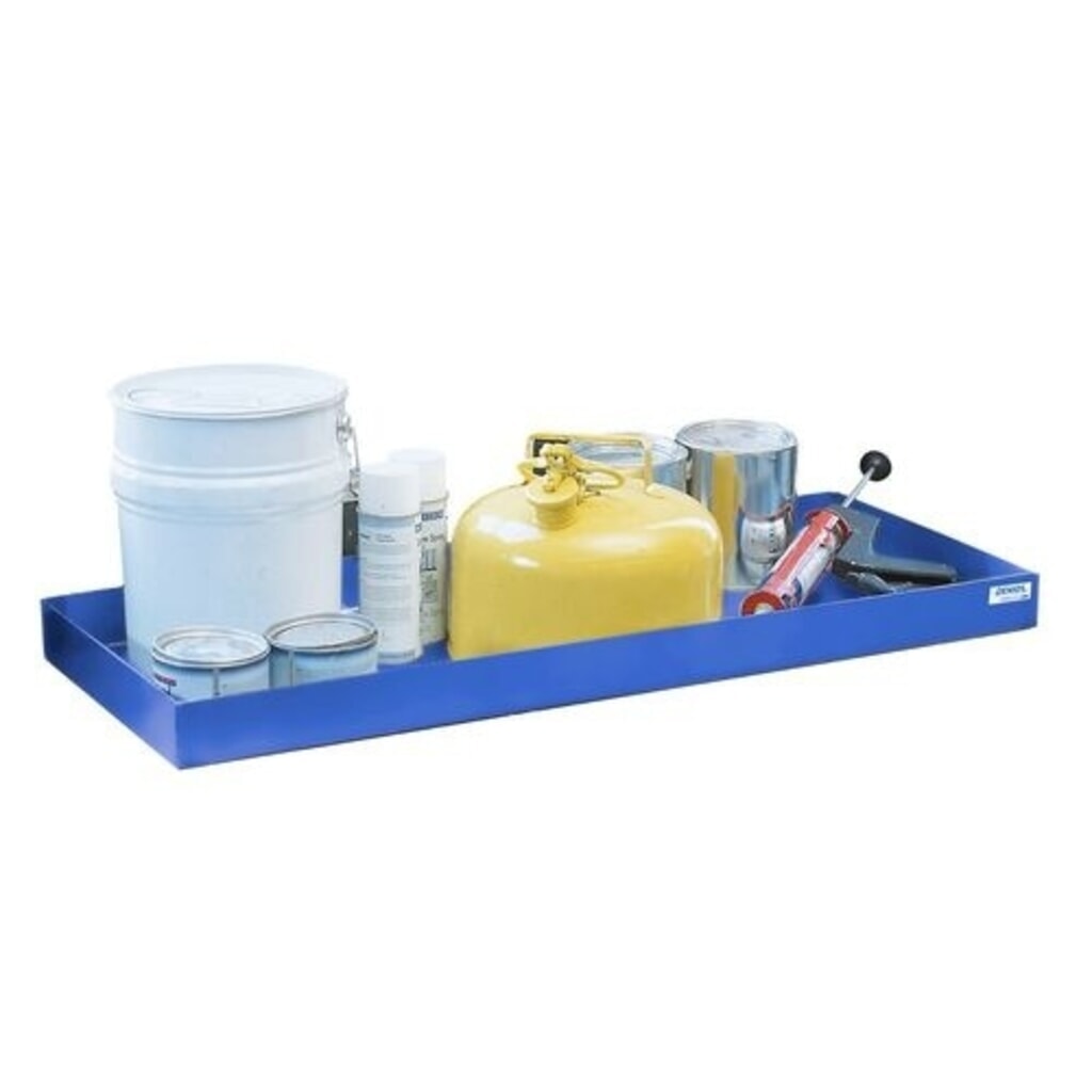 Denios bac de rétention pour petits bidons classic-line en acier revêtu de poudre, volume de 20 l, H x l x P 75 x 987 x 400 mm Illustration du produit: Denios bac de rétention pour petits bidons classic-line en acier revêtu de poudre, volume de 20 l, H x l x P 75 x 987 x 400 mm