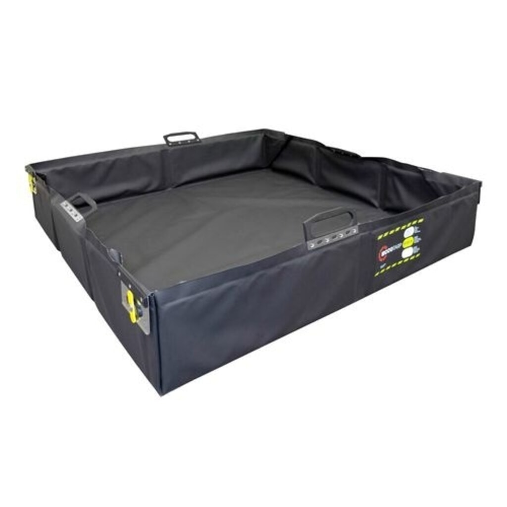 Illustration du produit: Denios bac de rétention réutilisable pliable en plastique, antistatique, volume de 175 l, H x l x P 200 x 1000 x 1000 mm