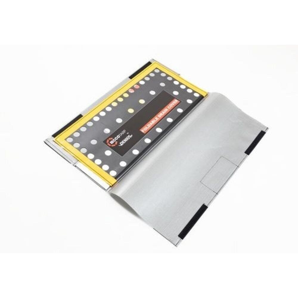 N° de l'image du produit 1 : Denios Protection des canalisations, couvercle pliable pour écoulements horizontaux et verticaux