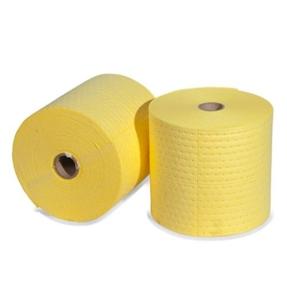N° de l'image du produit 1 : Denios rouleau de non-tissé absorbant DENSORB Economy Single, spécial, léger, 38 cm x 45 m, 1 pièce