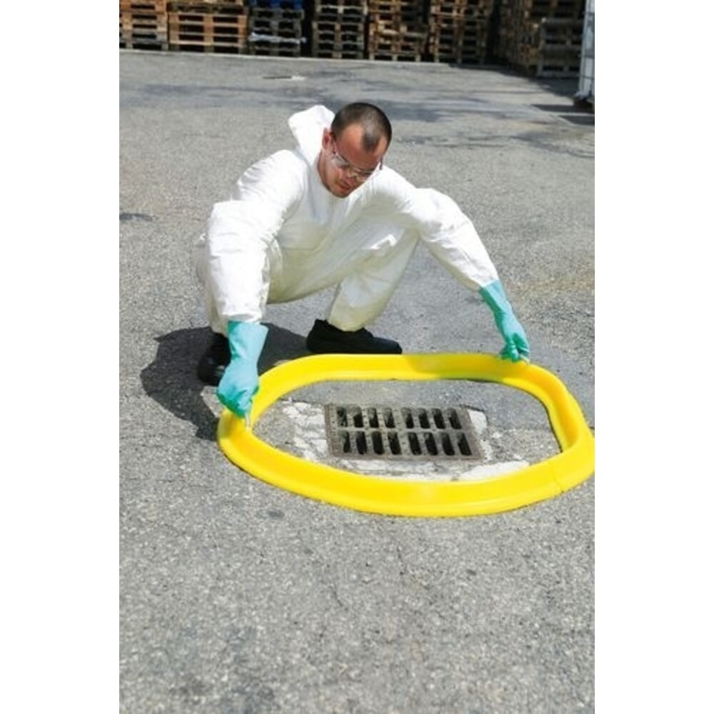 N° de l'image du produit 1 : Denios barrière de protection flexible pour la protection des canalisations en forme de serpent, longueur 2 000 mm, hauteur 100 mm