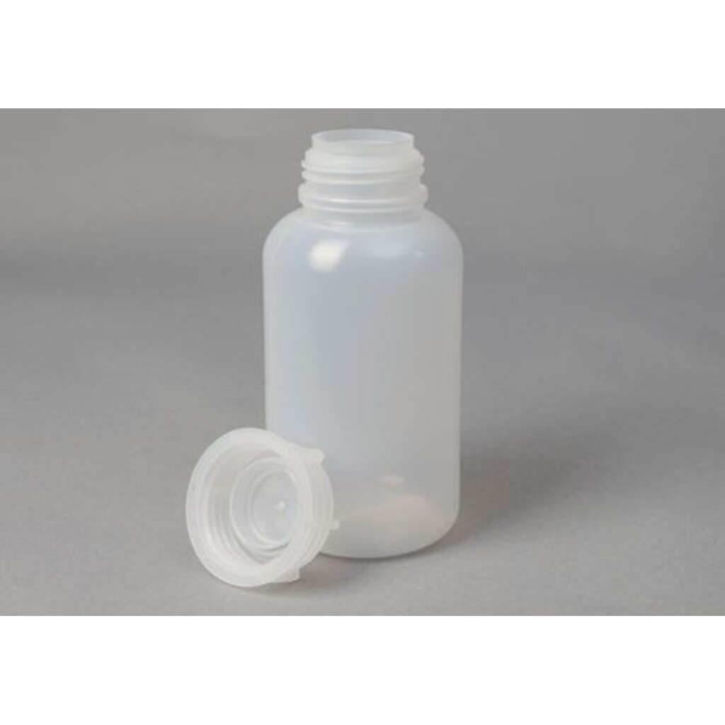Denios bouteilles à large ouverture en polyéthylène basse densité, rondes, transparentes naturelles, 1500 ml, lot de 6 N° de l'image du produit 1 : Denios bouteilles à large ouverture en polyéthylène basse densité, rondes, transparentes naturelles, 1500 ml, lot de 6
