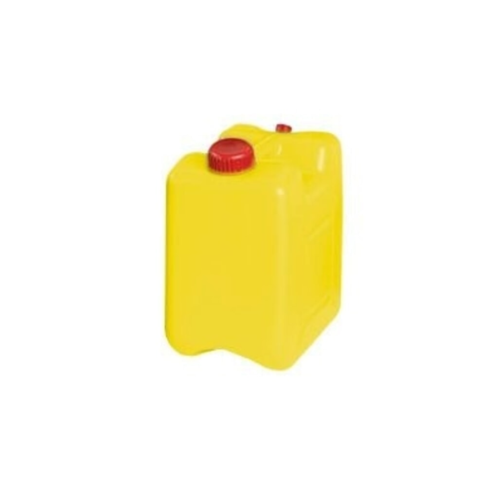 Illustration du produit: Denios bidon d’élimination en PE-HD, avec raccord de purge, 10 l, jaune