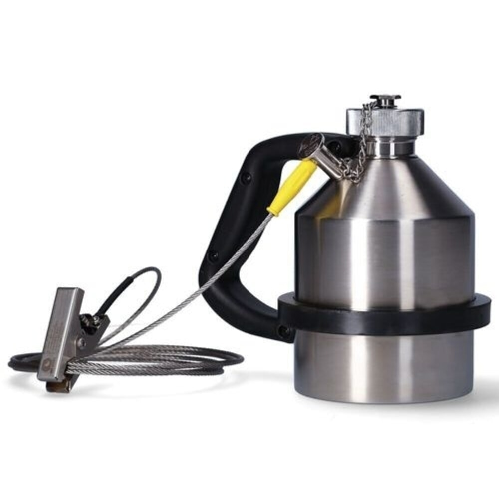 Illustration du produit: Denios bidon de sécurité FALCON en acier inoxydable, connexion à la terre, bouchon à vis, 1 l