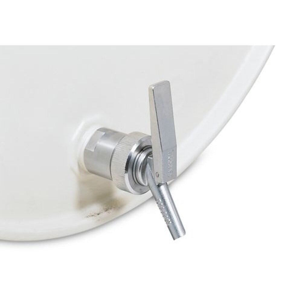 N° de l'image du produit 2 : Denios robinet doseur de précision à fermeture automatique en acier inoxydable, diamètre du filetage 3/4 pouces