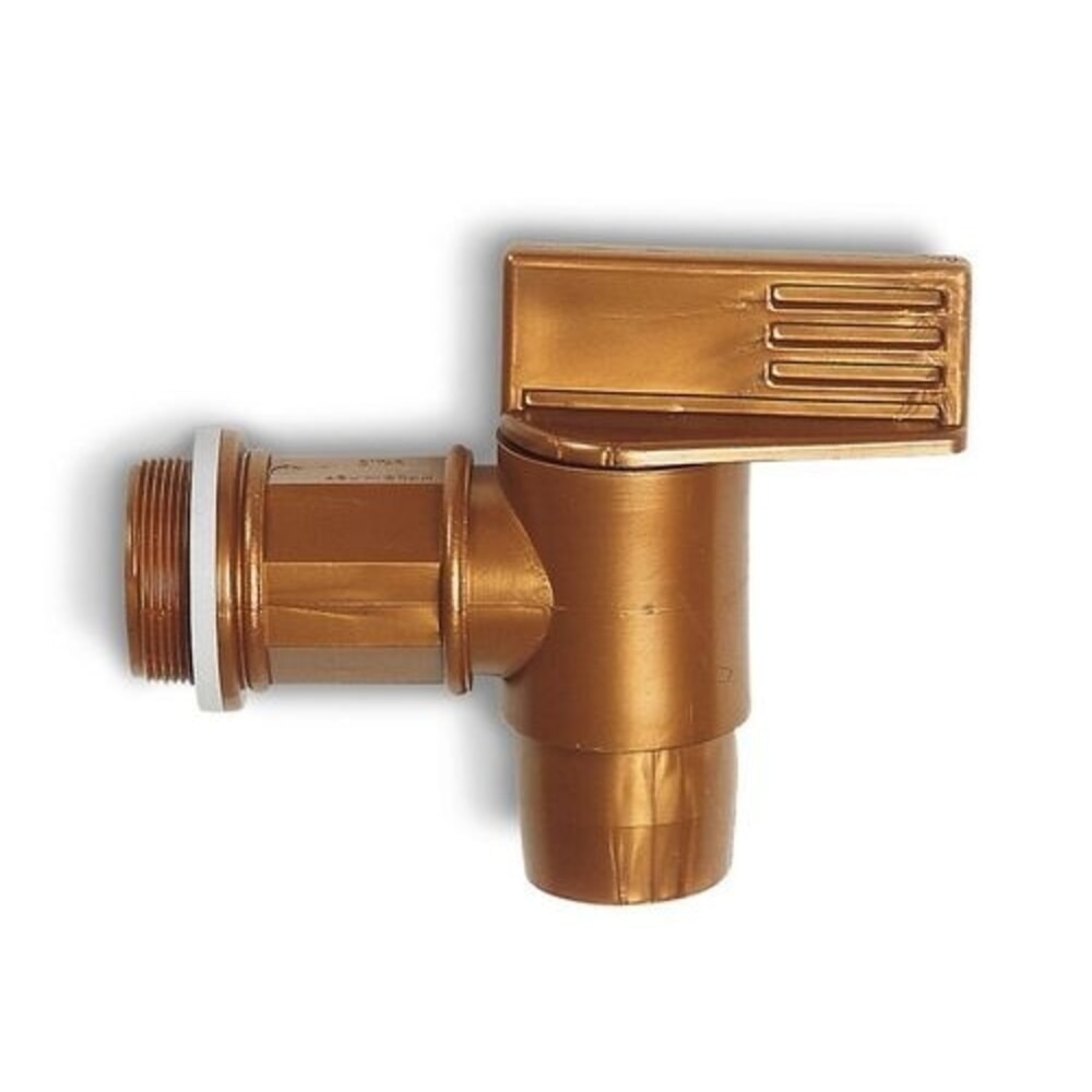 N° de l'image du produit 2 : Denios robinet de fût en polyéthylène, adapté aux produits chimiques corrosifs et agressifs FH 2, diamètre du filetage 2 pouces