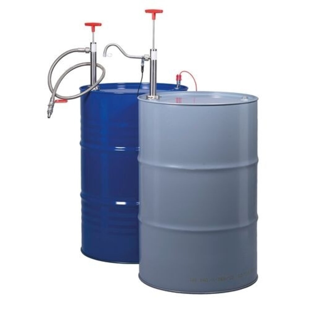 N° de l'image du produit 2 : Denios pompe à fûts en acier inoxydable avec coude de sortie, profondeur d'immersion de 910 mm