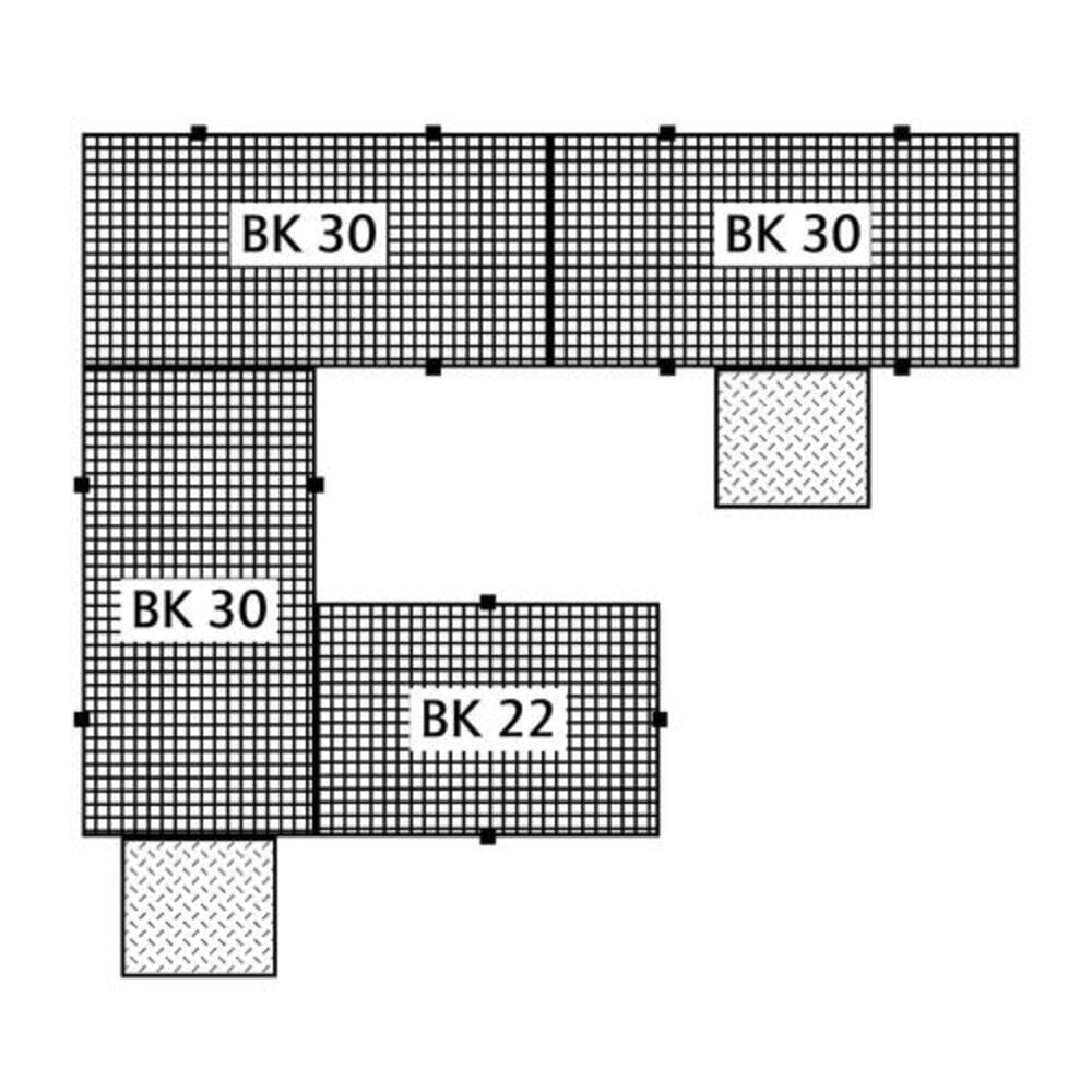 N° de l'image du produit 3 : Denios bac de rétention au sol classic-line en polyéthylène (PE) monobloc, avec grille en polyéthylène (PE), H x l x P 150 x 790 x 1500 mm
