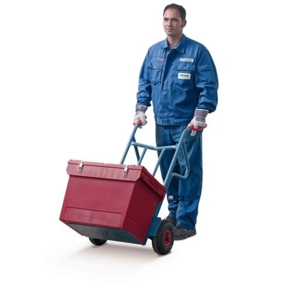 N° de l'image du produit 2 : Denios fût de sécurité réutilisable pour produits dangereux, polypropylène, Couvercle coiffant + fermeture à clip métallique, 18 l