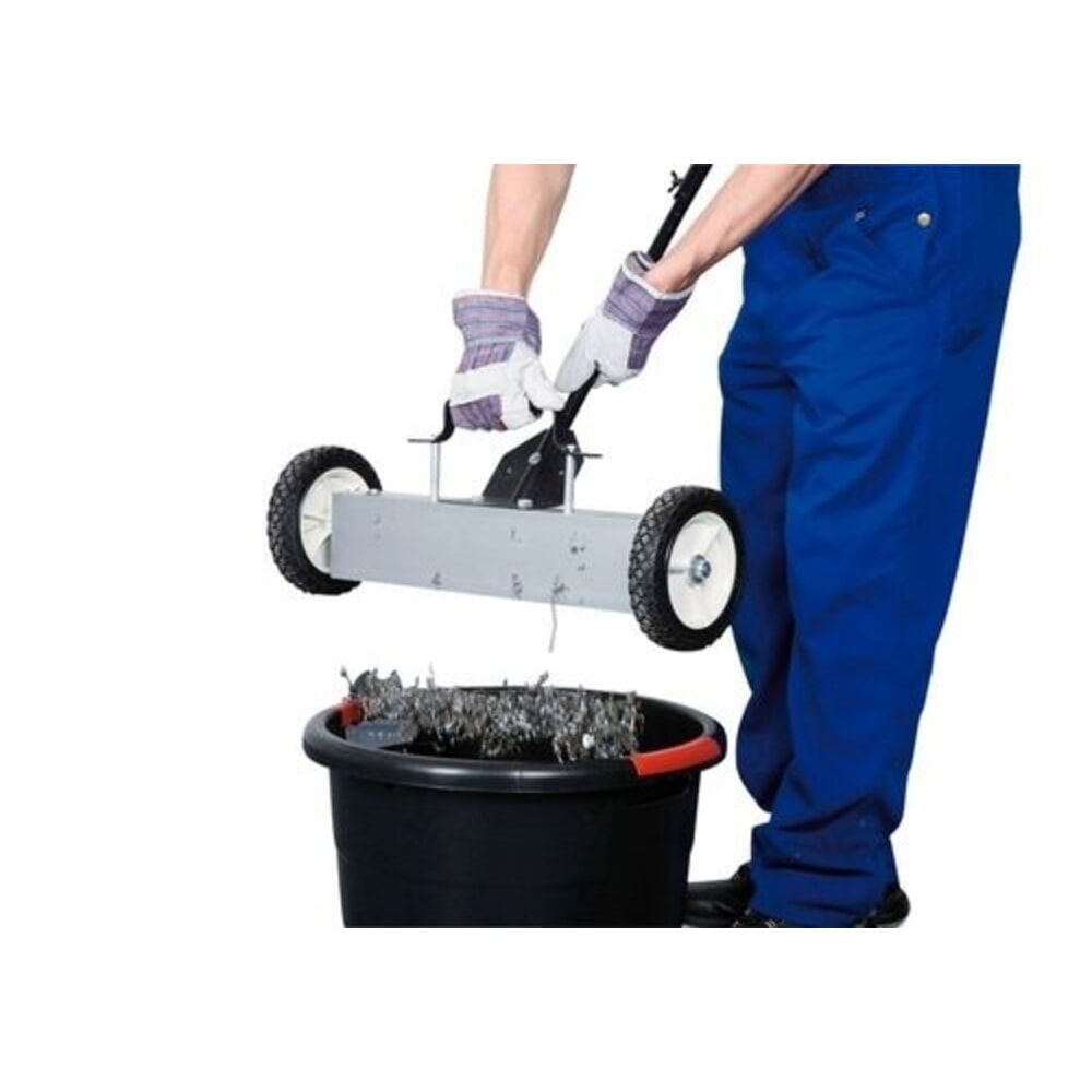 N° de l'image du produit 2 : Denios balai magnétique, manche télescopique, hauteur de balayage réglable, largeur de balayage 455 mm