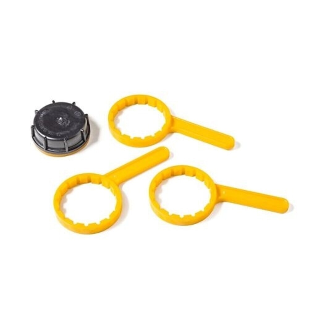 N° de l'image du produit 2 : Denios ouvre-couvercles pour couvercles vissés DIN 70, clé à douille en plastique DN 70