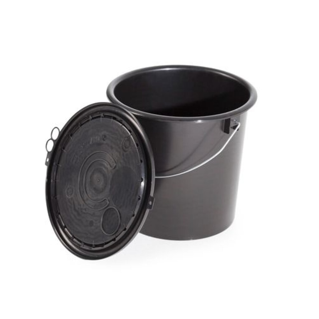 Denios Seau UN en polypropylène (vert), 11 l, noir avec couvercle, conducteur, lot de 5 N° de l'image du produit 2 : Denios Seau UN en polypropylène (vert), 11 l, noir avec couvercle, conducteur, lot de 5