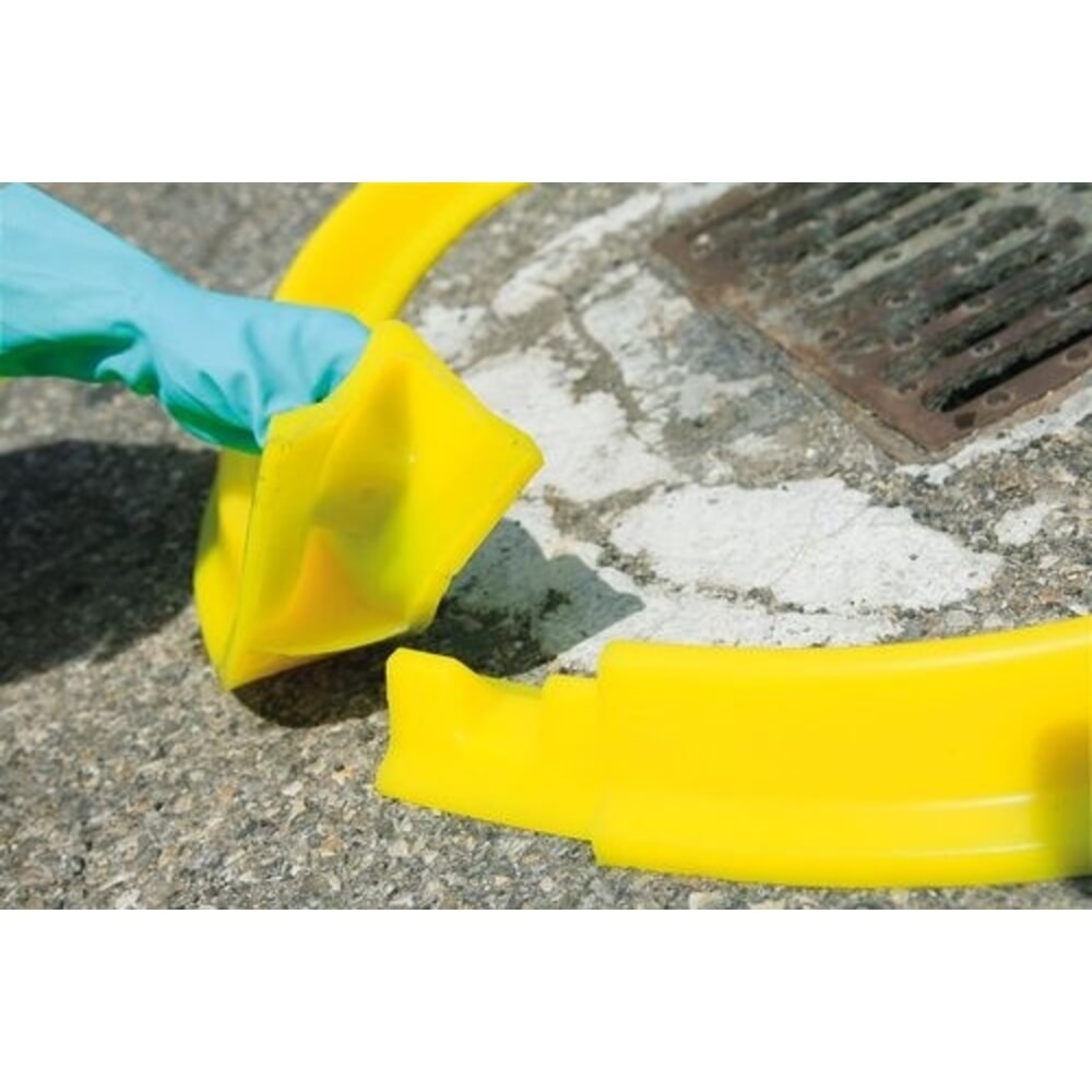 N° de l'image du produit 2 : Denios barrière de protection flexible pour la protection des canalisations en forme de serpent, longueur 2 000 mm, hauteur 100 mm