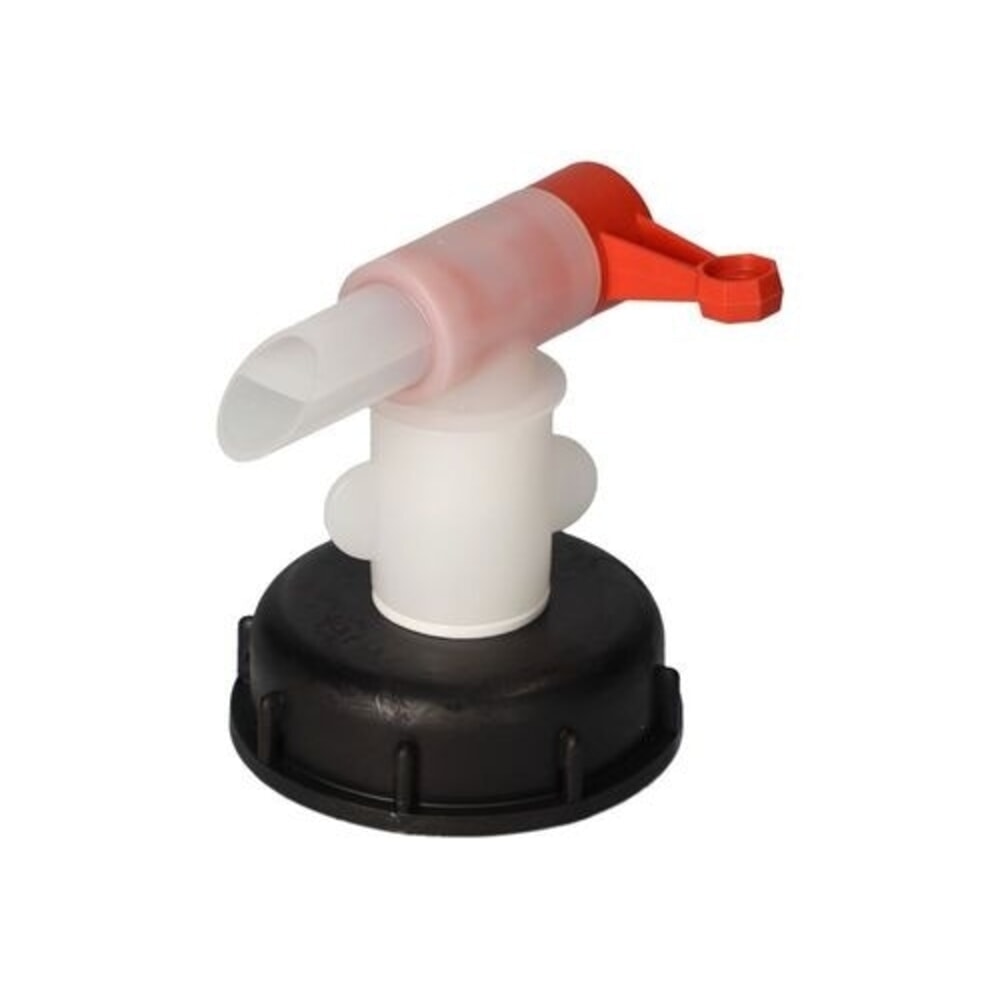 N° de l'image du produit 3 : Denios robinet de vidange pour récipients en plastique H 71, filetage Ø 72 mm