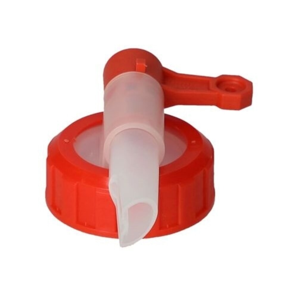 N° de l'image du produit 3 : Denios robinet en plastique, apte au contact alimentaire, résistant aux acides AH 40, diamètre du filetage 42 mm