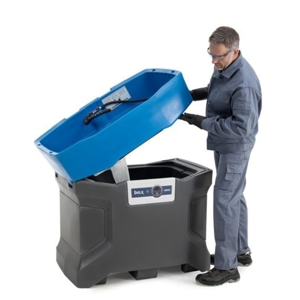 N° de l'image du produit 3 : Denios nettoyant pour pièces pour nettoyage biologique et sans solvant bio.x C100, surface utile L x P 970 x 600 mm