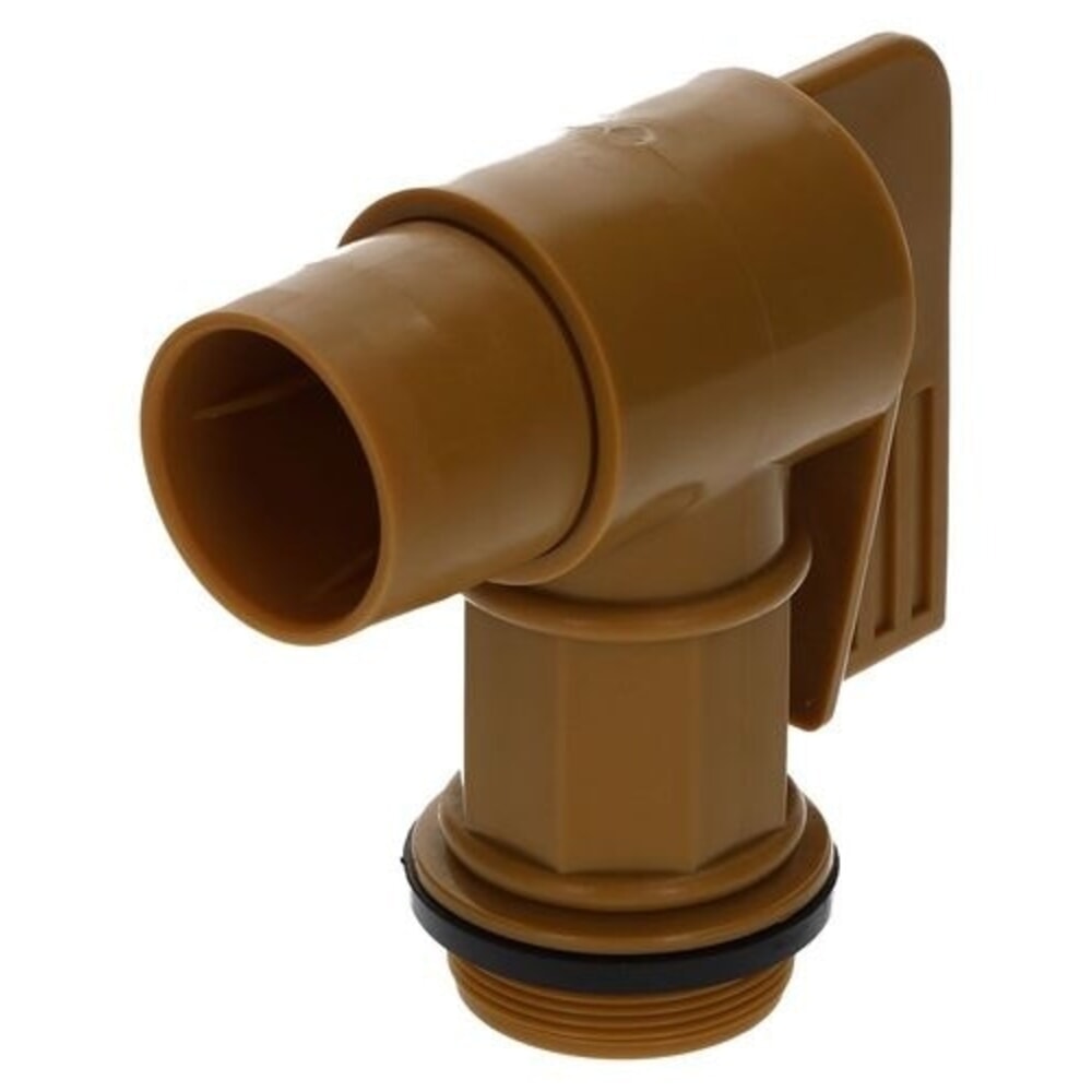 N° de l'image du produit 4 : Denios robinet de fût en polyéthylène, adapté aux produits chimiques corrosifs et agressifs FH 2, diamètre du filetage 2 pouces