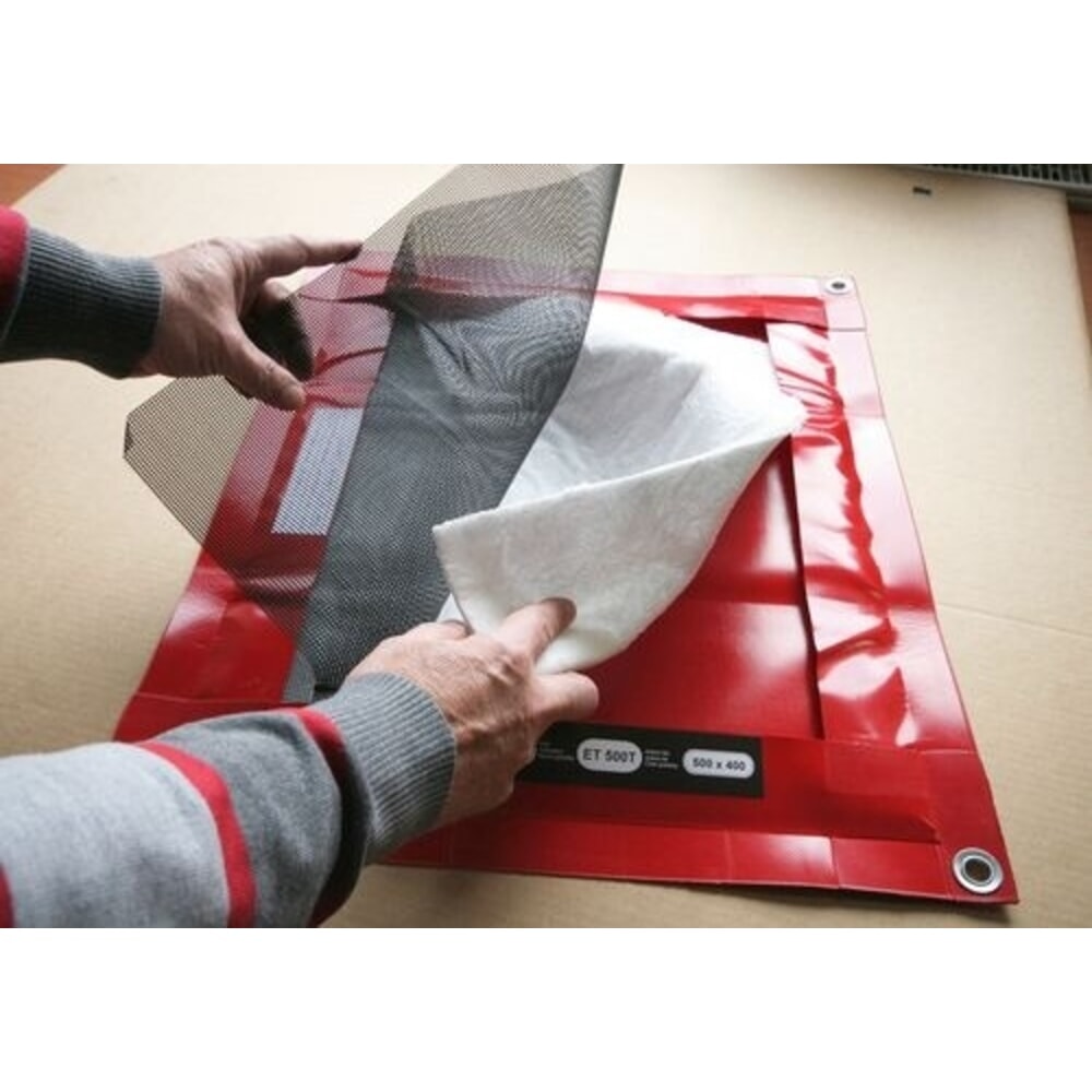 N° de l'image du produit 4 : Denios bac de rétention des gouttes réutilisable pliable en plastique avec absorbant remplaçable, volume de 1 l, l x P 480 x 580 mm