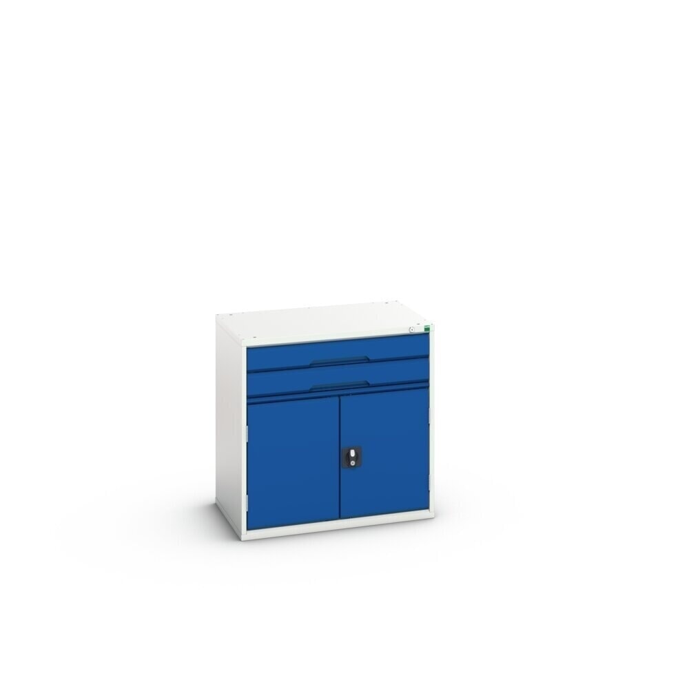 N° de l'image du produit 3 : bott Armoire à tiroirs verso avec porte battante, avec 2 tiroirs et tablette, lxPxH : 800 x 550 x 800 mm