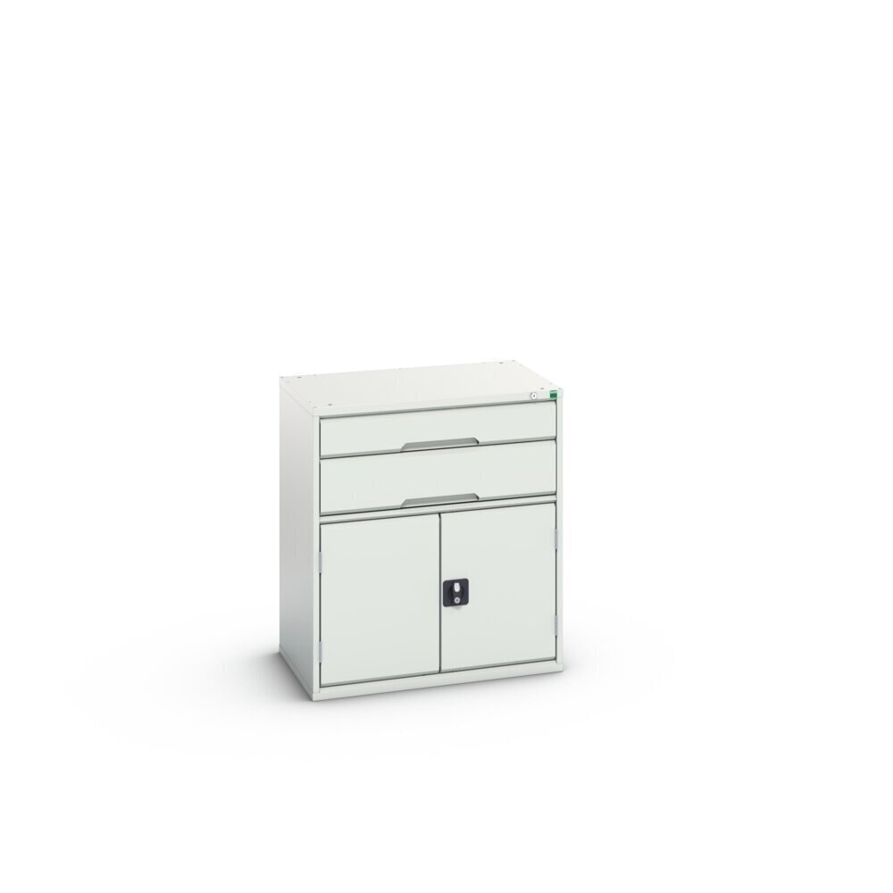N° de l'image du produit 2 : bott Armoire à tiroirs verso avec porte battante, avec 2 tiroirs et tablette, lxPxH : 800 x 550 x 900 mm